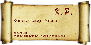 Keresztesy Petra névjegykártya